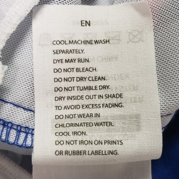 Maamgic Mens Shark Swim Trunks Size M Blue Vacation Beach Travel Cruise - Picture 6 of 11